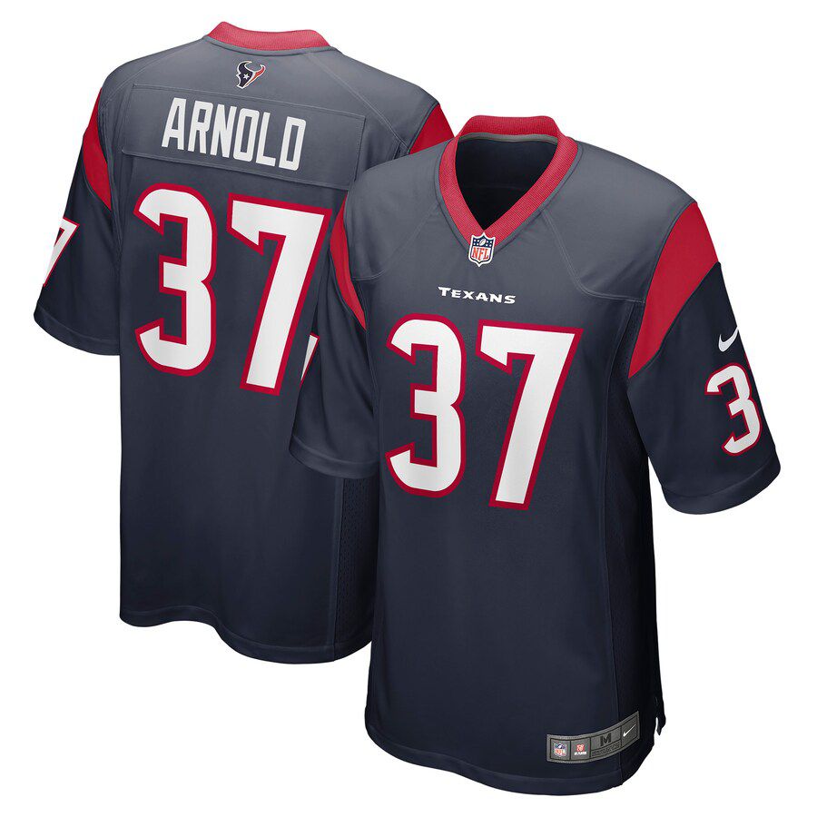 Men Houston Texans #37 Grayland Arnold Nike Navy Game NFL Jersey